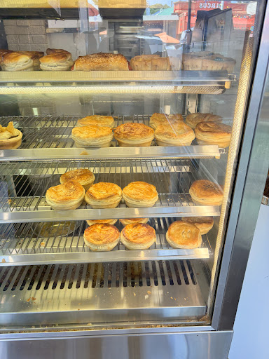Hot pie cabinet at Paris Mt Eden Bakery